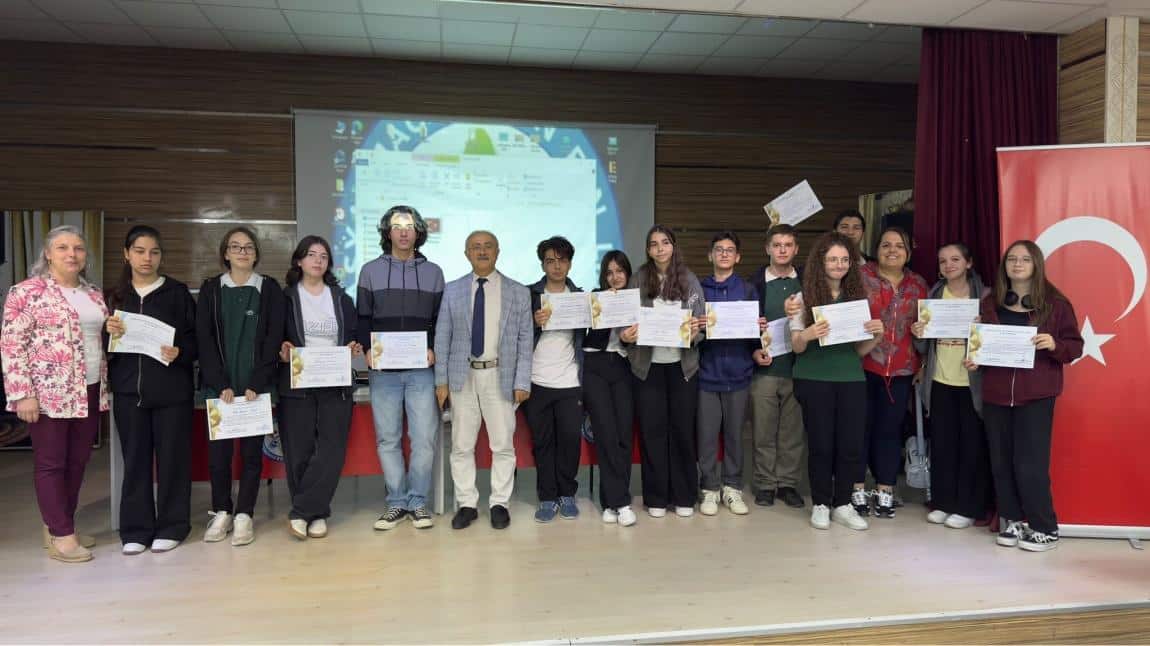  “Gel Konuşalım” İsimli  Projemizde Görev Alan Öğrencilerimize Sertifikaları Takdim Edildi